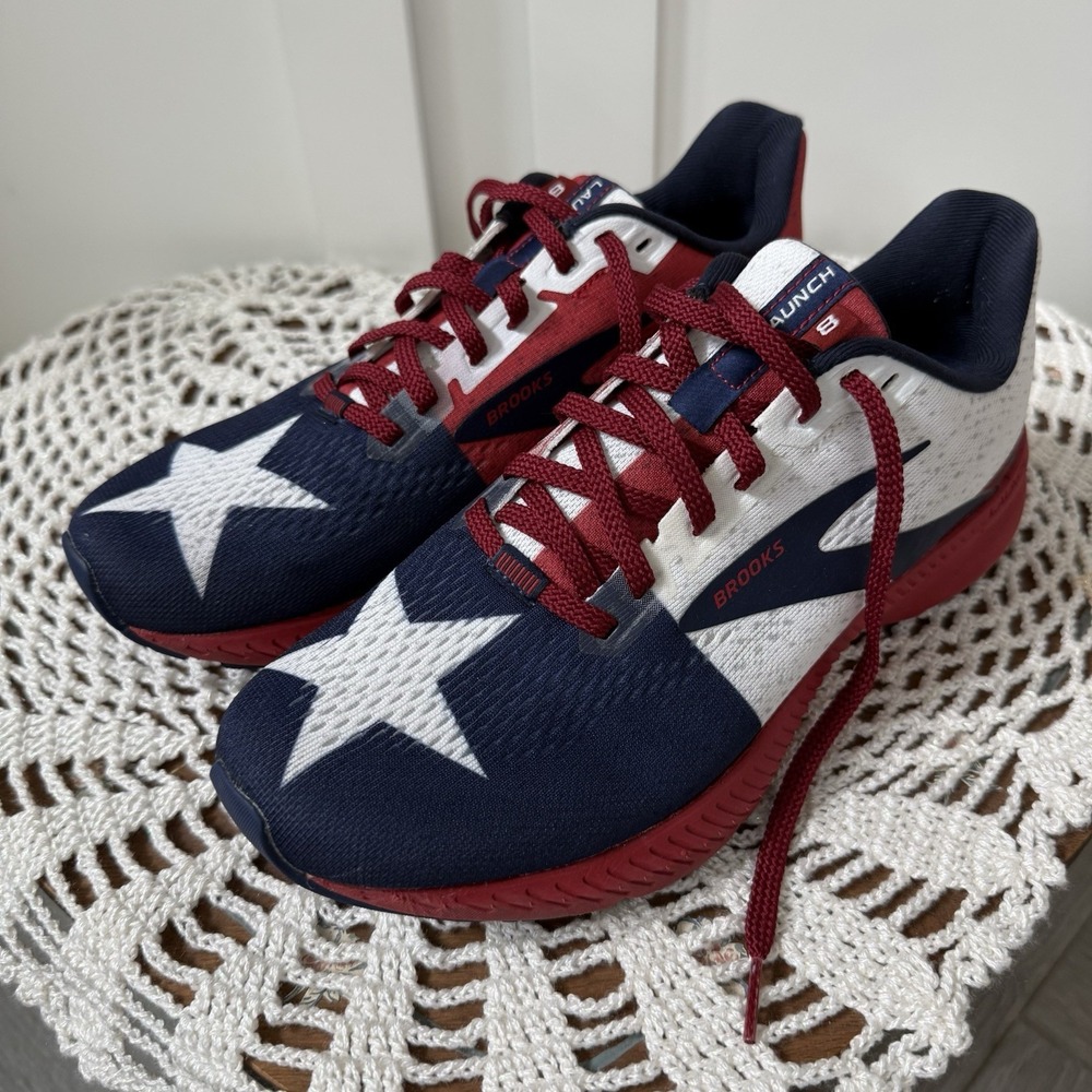 Brooks Launch 8 Women's Running Shoes Size 8.5 Texas Star Flag